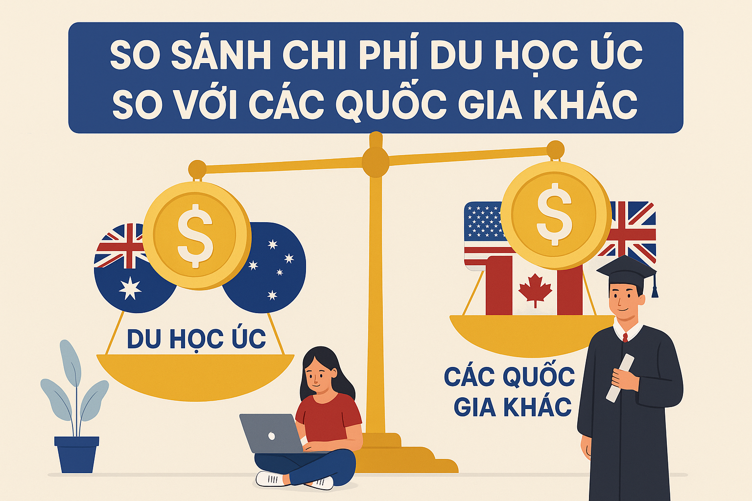 Chi Phí Du Học Úc So Với Các Quốc Gia Khác
