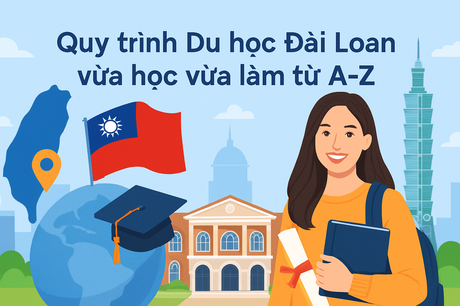Quy trình Du học Đài Loan vừa học vừa làm từ A-Z